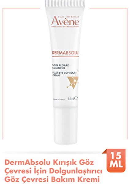 Dermabsolu Göz Çevresi Kremi 15 ml Bakuchiol ve Vanilya Polifenolleri ile Zenginleştirilmiş