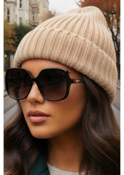 Kadın Yumuşak Dokulu Kalın Fitilli Soft Yünlü Bere indirimleri