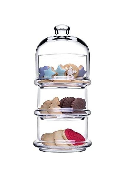 Patisserie 3 Katlı Cam Kurabiyelik - 102150 fiyatları