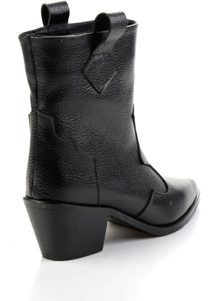 Siyah Hakiki Deri Kadın Bot & Bootie K02140000303 modelleri