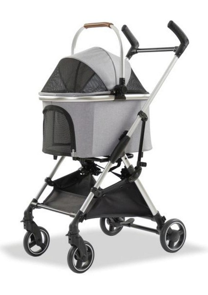 Depomix Eurodog Katlanabilir Köpek Arabası Gri 60X44X100 cm