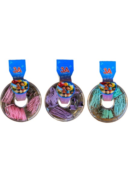 3A Yuvarlak Bölmeli Kutulu Ataş Seti Mavi fiyatları