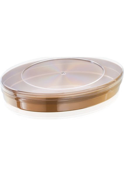 MAY-410 380 cc Kapaklı Melodi Elips Kutu Gold 225'LI