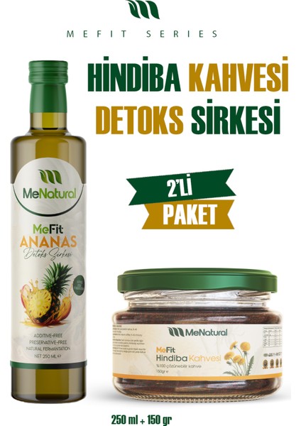 Mefit Hindiba Kahvesi - Mefit Ananaslı Detoks Sirke 2'li Paket