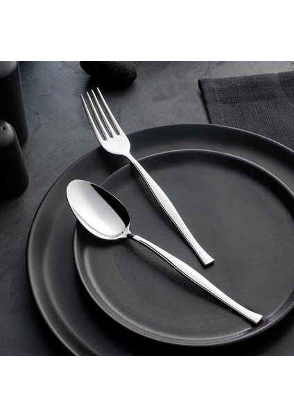 Zarif Sade 12 Kişilik 60 Parça Çatal Kaşık Takımı