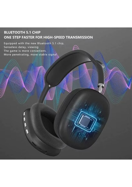 P9 Kablosuz 5.0 Bluetooth Uyumlu Kulaklık Üst Baş Yapısı Süngerli 400MA Pil 10 Saat Müzik Çalma. fiyatları