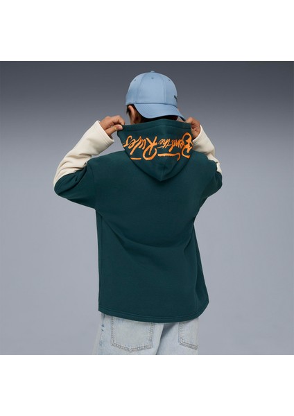 Mid 90S Layered Çocuk Yeşil Kapüşonlu Sweatshirt fiyatları
