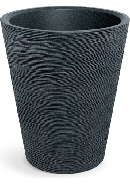 Tubra Plastik Saksı Koyu Granit