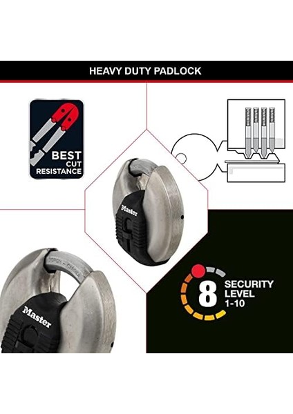 Sağlam Diskli Asma Kilit, M40EURT, Depolama Üniteleri, Bahçe Kulübeleri, Garajlar, Römorklar ve Daha Fazlası Için Uygundur modelleri