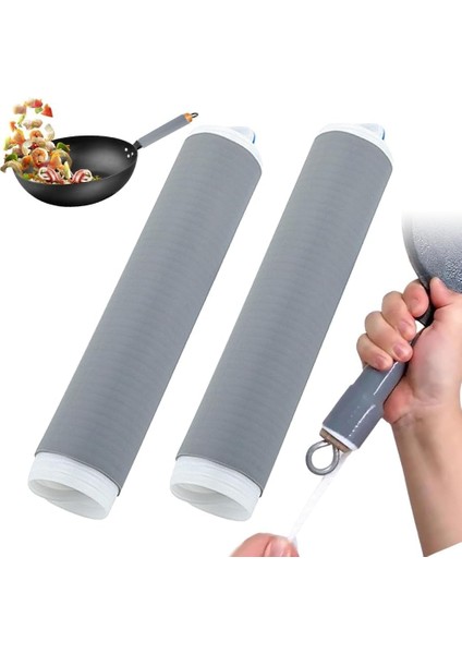 Silikon Sap Tutucu, Tencere ve Tava Kolları Için Isı Yalıtımlı Kılıf, Demir ve Paslanmaz Çelik Tencere Için Uygun, Dayanıklı ve Esnek, Mutfak Güvenliği Aksesuarı (1)