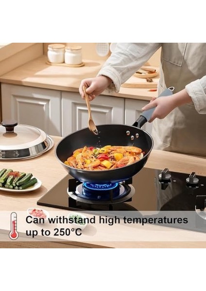 Silikon Sap Tutucu, Tencere ve Tava Kolları Için Isı Yalıtımlı Kılıf, Demir ve Paslanmaz Çelik Tencere Için Uygun, Dayanıklı ve Esnek, Mutfak Güvenliği Aksesuarı (1) fiyatları