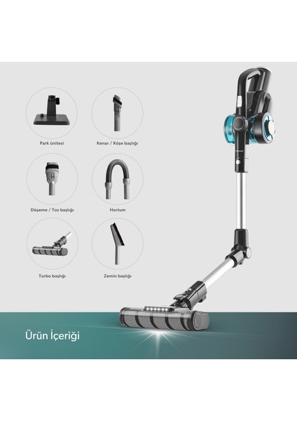 Dustrider 1264H Şarjlı Başlıklı Dikey Süpürge Siyah fırsatları