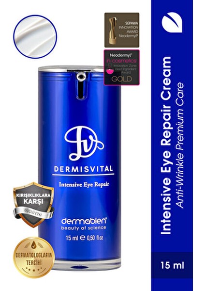 Dermisvital Intensive Göz Çevresi Kremi 15 ml Alkol İçermeyen Etkili Formül modelleri