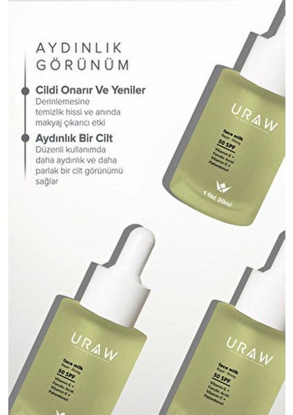 Face Milk Yenileyici Cilt Bakım Serumu İnce Çizgileri Giderir 30 ml Tüm Cilt Tipleri İçin