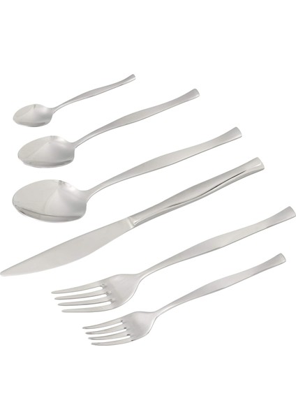 Zarif Sade 12 Kişilik 72 Parça Çatal Kaşık Bıçak Takımı