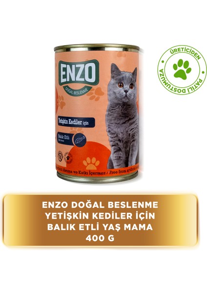 Balık Etli Konserve Yaş Kedi Maması 400 gr x 24 fiyatları
