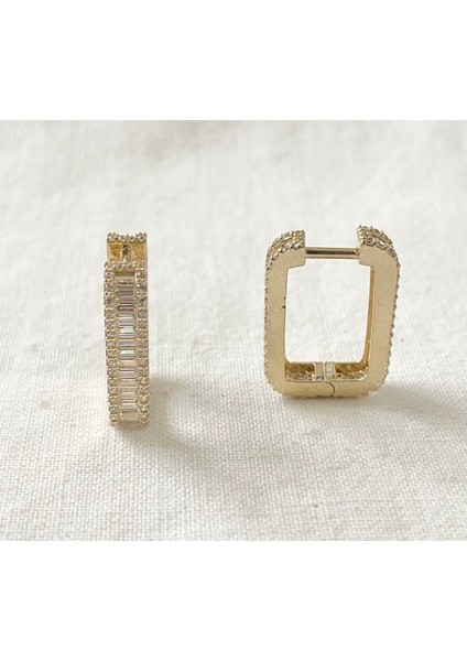 Baget Taşlı Altın Küpe indirimleri