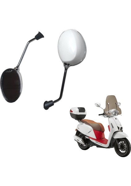 Ayna Takımı Beyaz Uyumlu- Rks LT50 Pro Plus