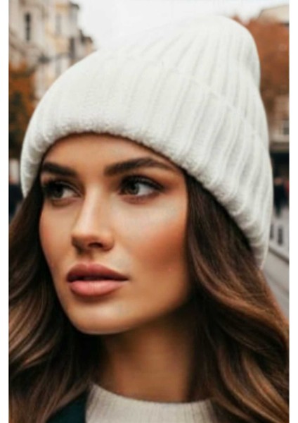 Kadın Yumuşak Dokulu Kalın Fitilli Soft Yünlü Bere modelleri