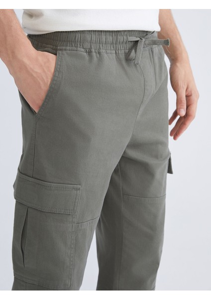 Yeni Sezon Standart Kalıp Gabardin Erkek Kargo Pantolon indirimleri