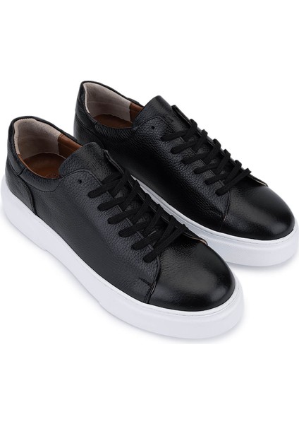 Erkek Hakiki Deri Siyah Sneakers & Spor Ayakkabı 1166 25501 Erk Ayk SK25-26 Sıyah fiyatları