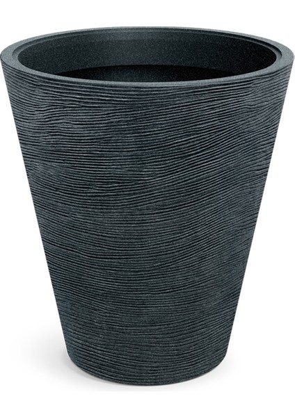 Tubra Plastik Saksı Koyu Granit