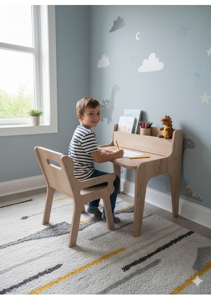 Education Table Montessori Çocuk Etkinlik Masa Sandalye Seti 2-10 Yaş Için fiyatları