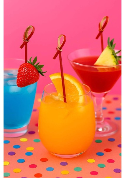 Düğümlü Kırmızı Bambu Kürdan – 12 Cm, Şık Davet ve Kokteyl Sunum Çubuğu (50’li Paket) fırsatları