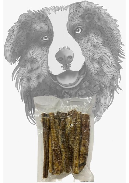Lamb Trachea 100 Gr. - Kurutulmuş Kuzu Gırtlak 100 Gr.