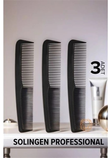 Erkek Cep Tarağı 12 Cm 3 ADET Solingen ProfessionaL