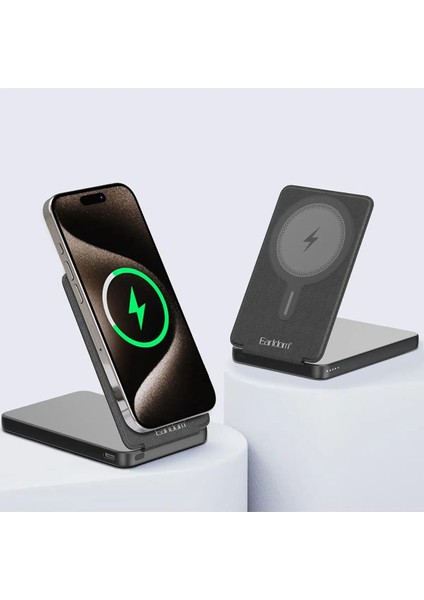 PD58 5.000 mAh 20W Kablosuz + Type-C Hızlı Şarj Powerbank & Stand | PD Çıkışlı fiyatları