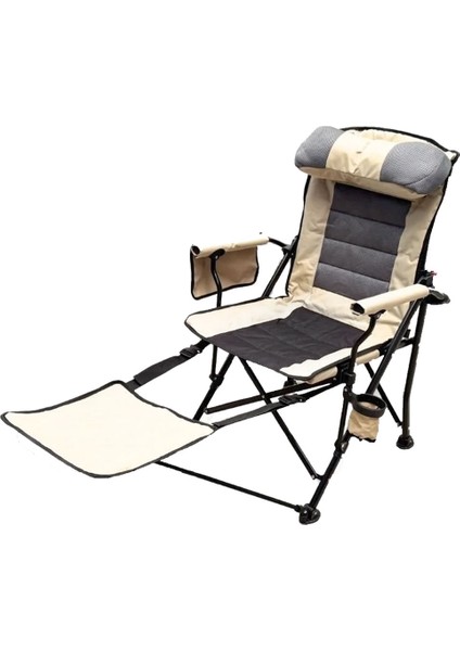Katlanabilir Şezlong Tipi Lüks Kamp Sandalyesi
