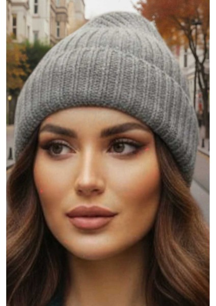 Kadın Yumuşak Dokulu Kalın Fitilli Soft Yünlü Bere modelleri