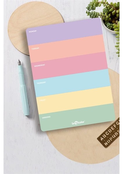 Haftalık Planlayıcı Blok Pastel