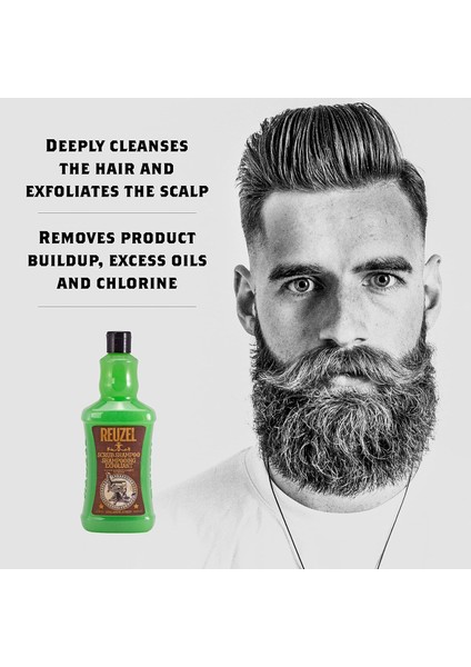 Scrub Shampoo Erkekler Için Arındırıcı Şampuan 1000 ML