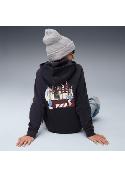 Mid 90S Full Zip Çocuk Lacivert Kapüşonlu Ceket modelleri