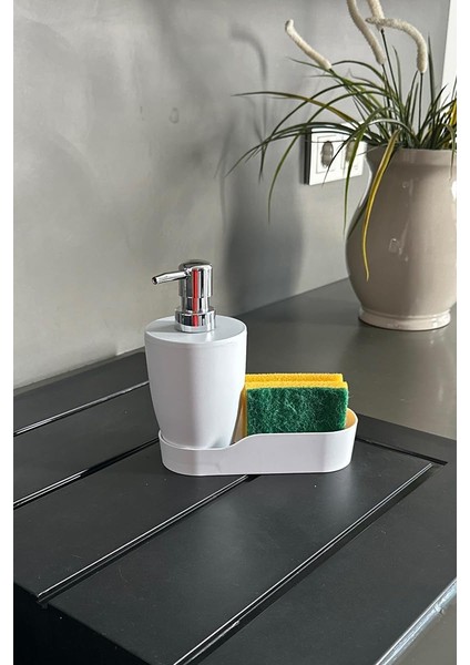 Pure Hazneli Sıvı Sabunluk-Beyaz