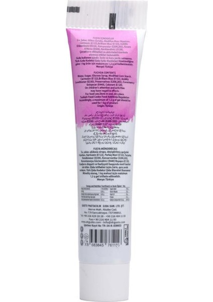 Fuşya Renk Jel Gıda Boyası 50 gr – Pasta & Krem & Hamur Renklendirici modelleri