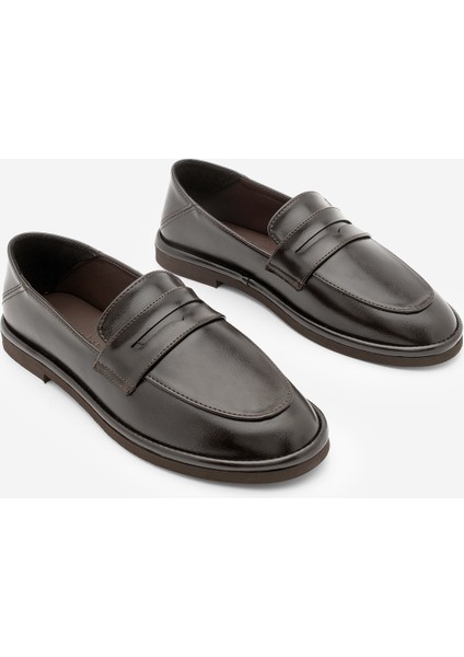 Kadın Loafer Düz Taban Makosen Günlük Ayakkabı Riston Kahve indirimleri