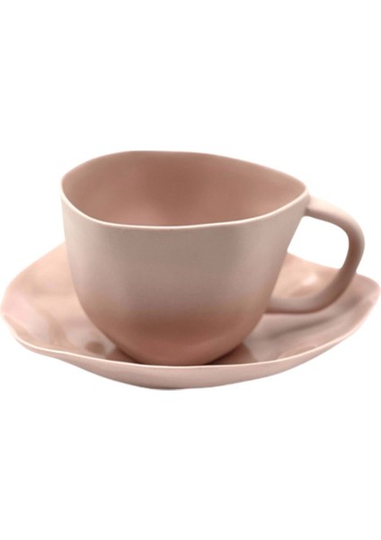 Çay Fincan ve Tabağı (Pembe)