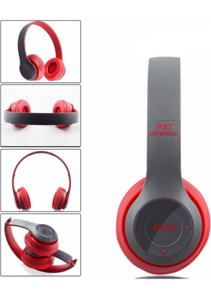 Merteknik P47 Siyah Wireless Bluetooth Kulak Üstü Kulaklık