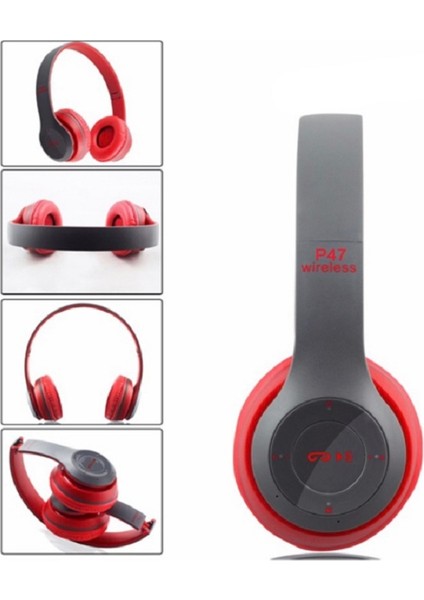 Merteknik P47 Siyah Wireless Bluetooth Kulak Üstü Kulaklık fiyatları