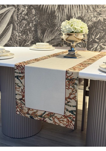 Keten Lalin Desen Runner 40X140 cm