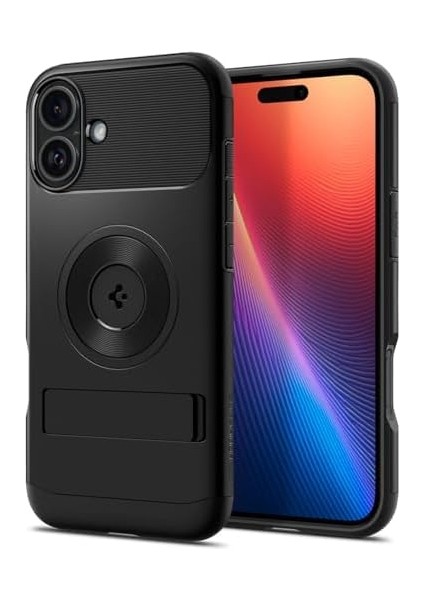 16 Ekstra Dayanıklı Kılıf Slim Hava Kanalı Teknolojisi™ Askeri Sınıf Koruma Magfit Kickstand'lı Çift Katman Kapak - ACS08098 fiyatları