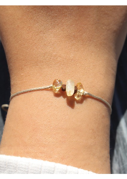 Dükkan Sitrin Taşı Bileklik - Neşe, Bolluk ve Şansın Enerjisi modelleri