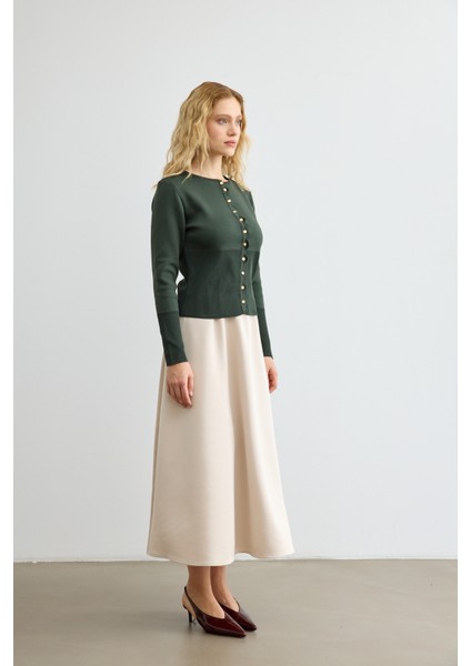 Mery Scuba Kloş Etek Taş