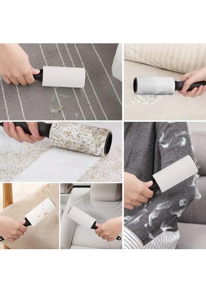 Yapışkanlı Tüy Toz Saç Toplayıcı Rulo Aparatı ve Yedek Başlık [60+60 Yaprak] fiyatları