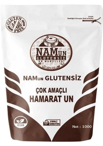 Glutensiz Çok Amaçlı Hamarat Un 1kg