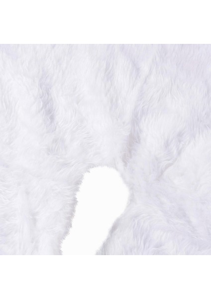 Beyaz Peluş Ağaç Altı Örtüsü 90CM modelleri