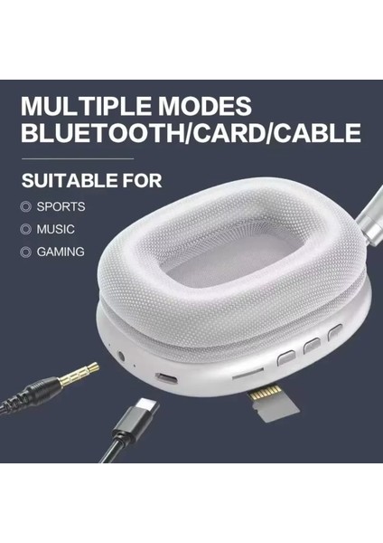 P9 Kablosuz 5.0 Bluetooth Kulaklık Üst Baş Yapısı Süngerli 400MA Pil 10 Saat Müzik Çalma. fırsatları